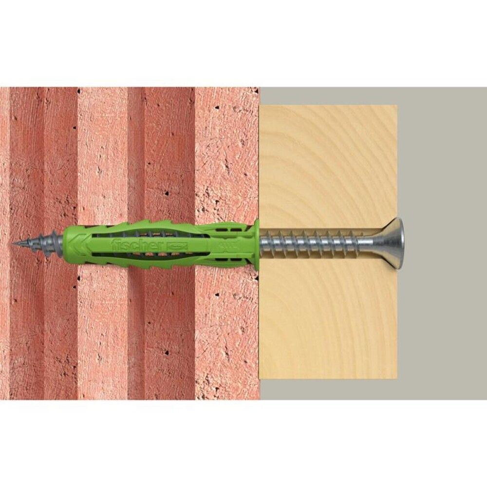 UNIVERSALPLUGG FISCHER SX PLUSS GRØNN 8X40MM 90STK