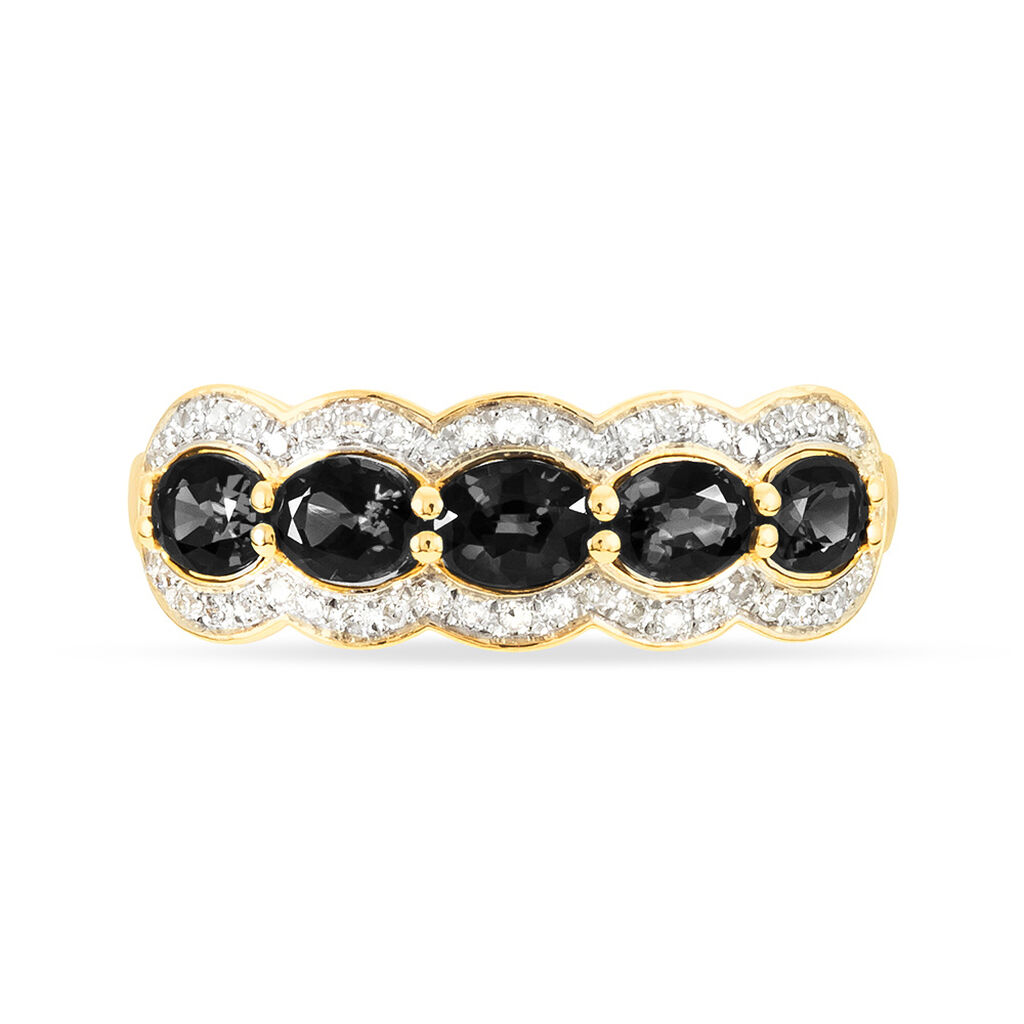 Bague Margaux Or Jaune Onyx Et Diamant