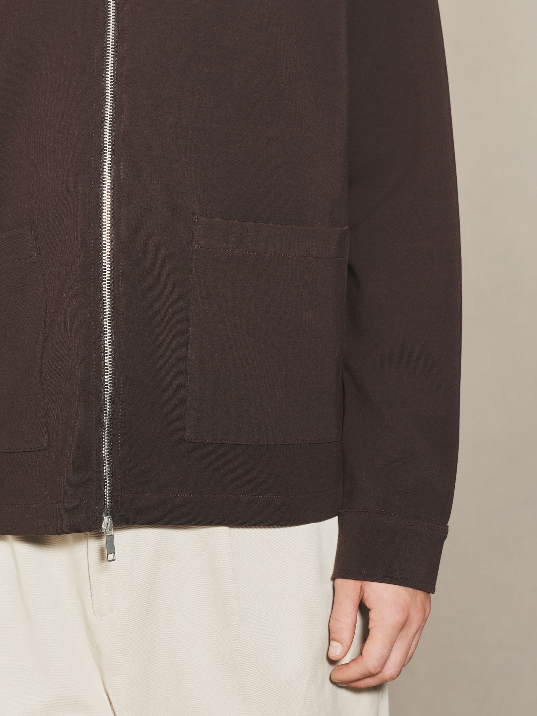 Chocoladebruin - EDIT Overshirt met lange mouwen