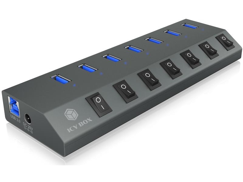 ICY BOX USB-Hub IB-HUB1701-C3 7-Port USB-3.0-Hub