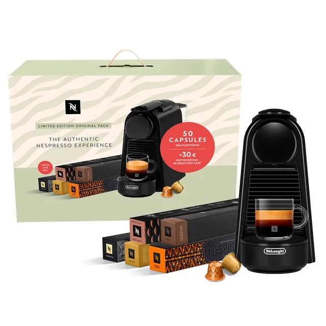De'Longhi Mini Black Nespresso Essenza EN85.B - 50 Capsules + 30€ Koffiekorting