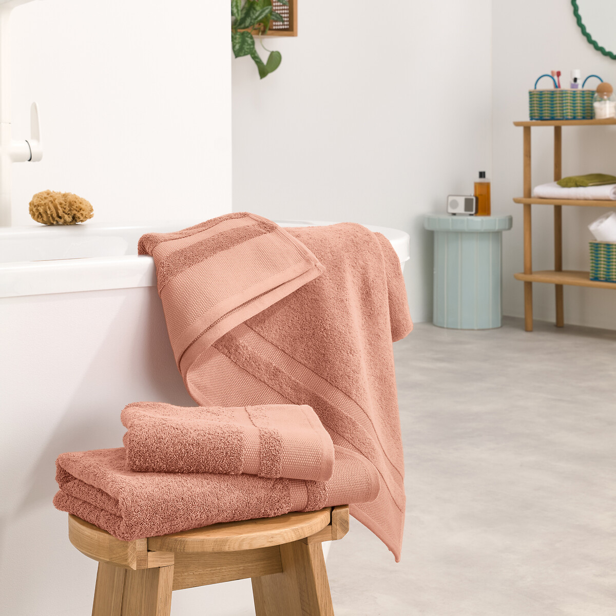 LA REDOUTE INTERIEURS<br>Toalha de algodão penteado 600g/m2, Kheops