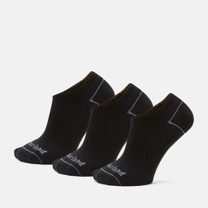Pacote com 3 pares de meias invisíveis Bowden na cor preta.