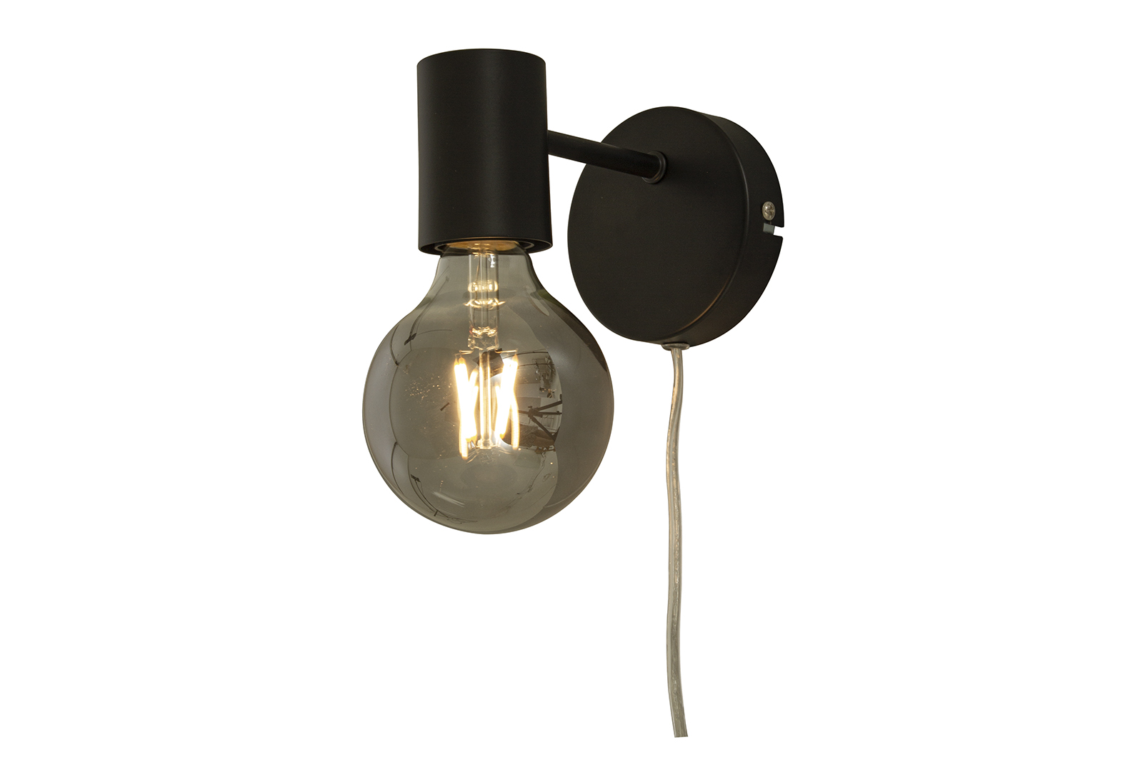 Strict vegglampe Sort