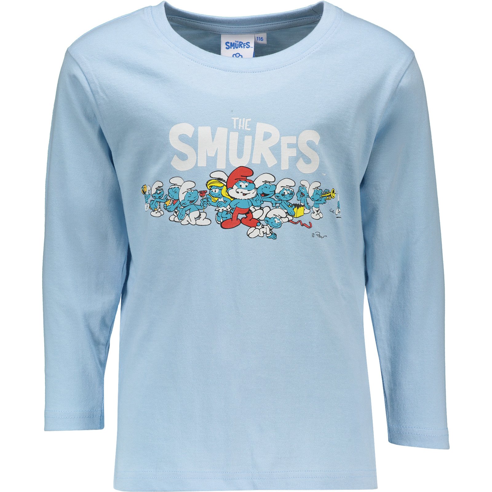 Kinder-Shirt Schlümpfe hellblau