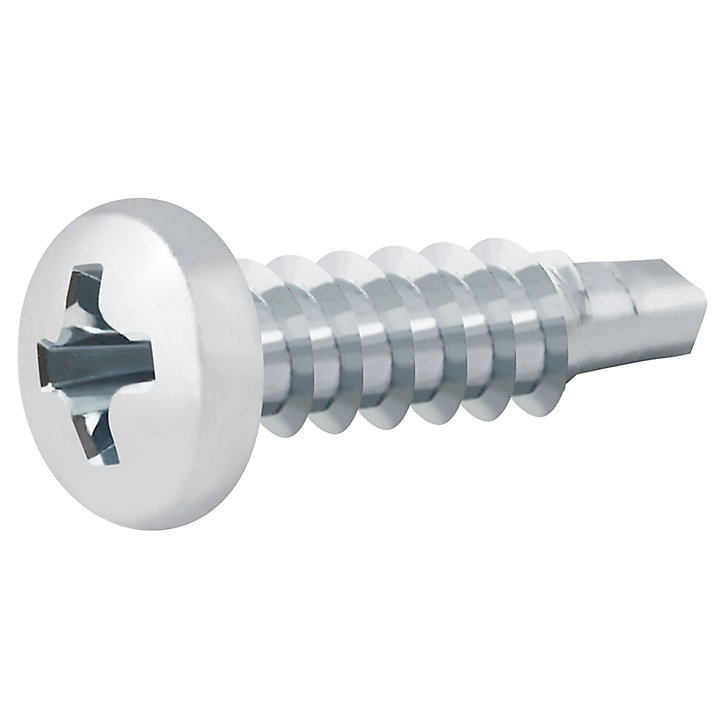 Vis zinguée autoperceuses à tête cylindrique, 4,2x16 mm - 100 pièces