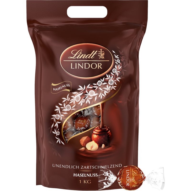 Lindt Lindor Kugeln, Haselnuss, 1000 g