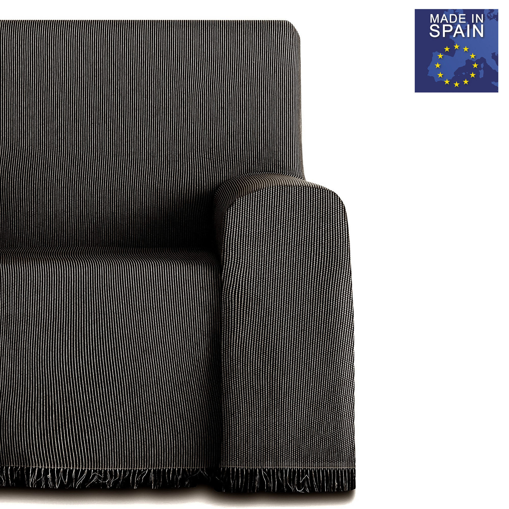 Conjunto de 2 colchas multiuso Plaid Paul, 180 x 260 cm, marrom