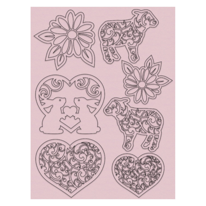 Bastelset - Ostern - Shabby