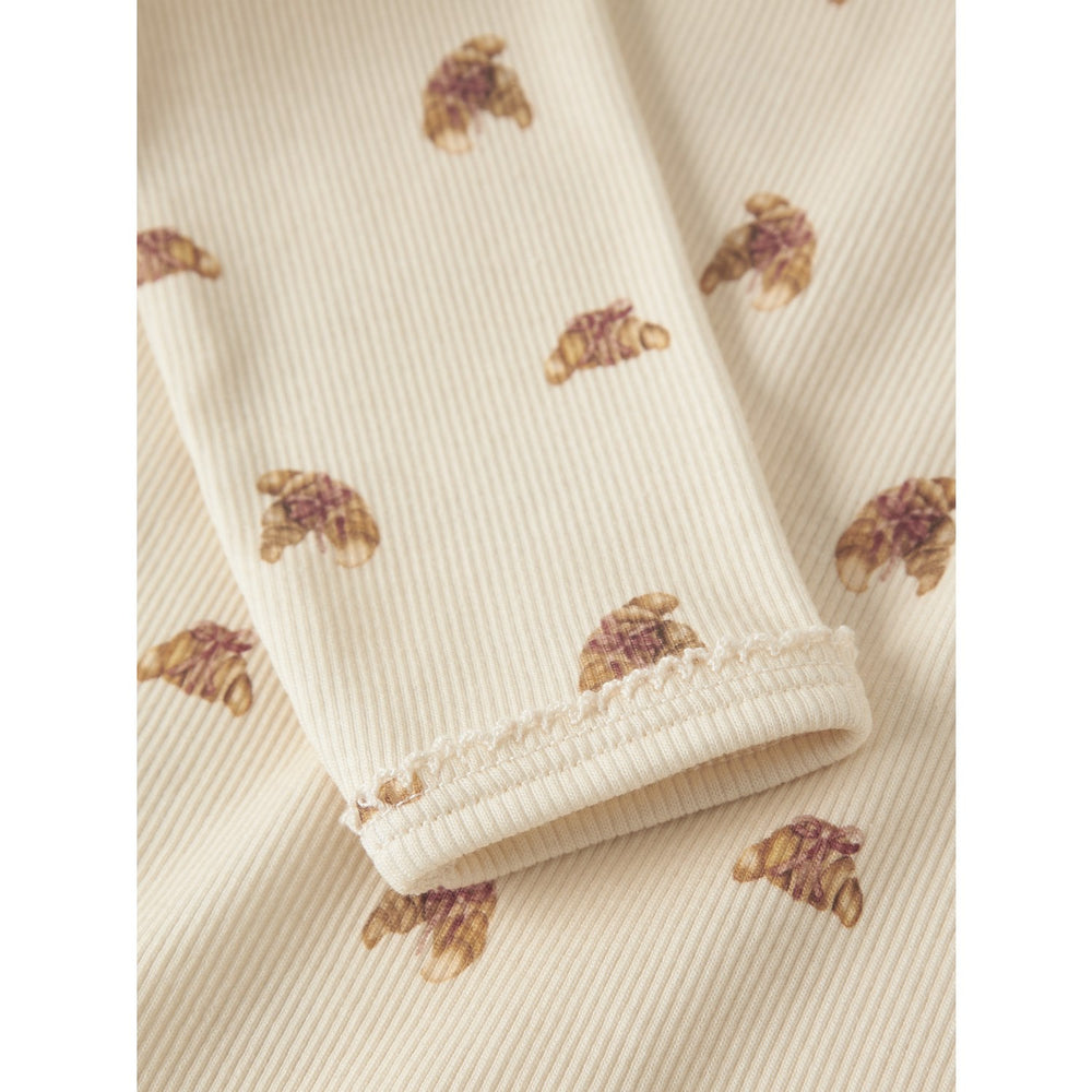 Køb Lil'Atelier Turtledove Croissant Nmflavo Egi Ls Slim Top Lil
