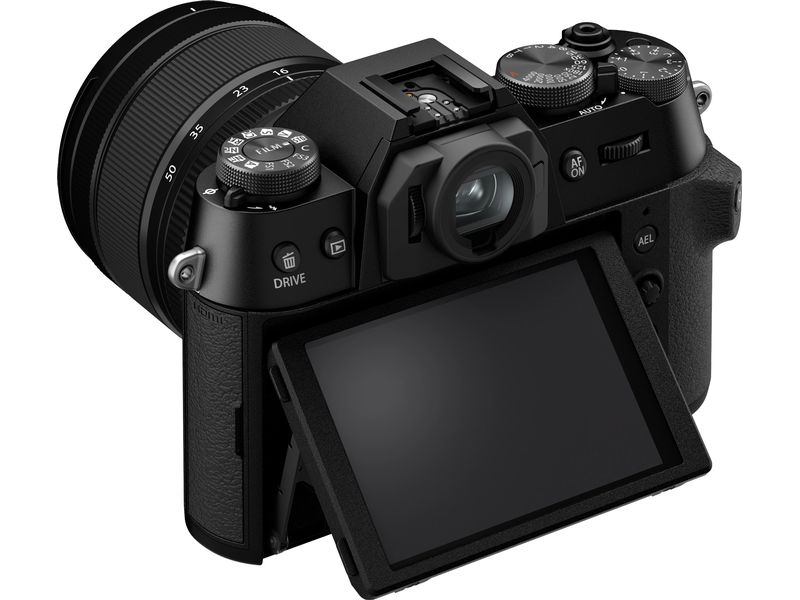 Fujifilm Fotokamera X-T50 Body Black Kompakte Systemkamera mit 40.2-Megapixel-Sensor, 6.2K-Video und Filmsimulations-Einstellrad