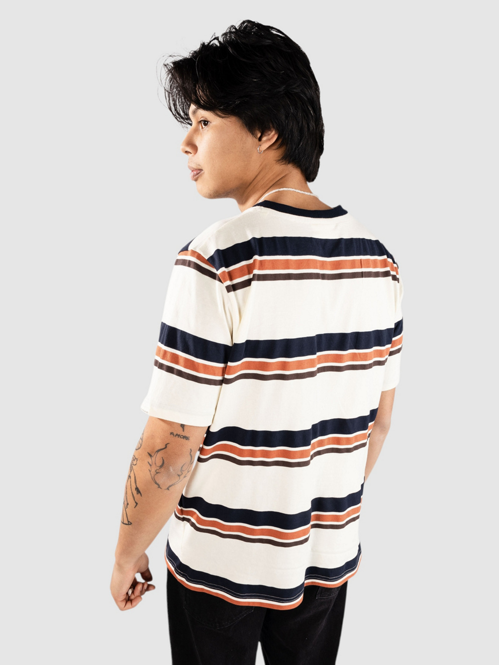 Anerkjendt Akkikki Mix Stripe T-Shirt tofu