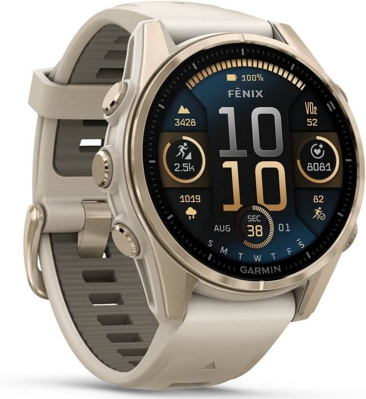 Garmin - Fenix 8 - Smartwatch - Mist Grijs - Titanium - Saffierlens