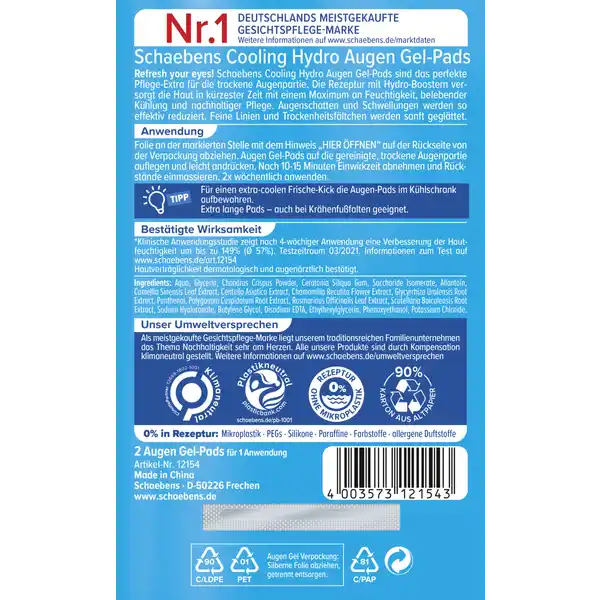 Cooling Hydro Augen Gel-Pads