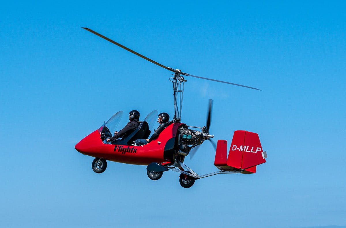 Tragschrauber Rundflug Grube