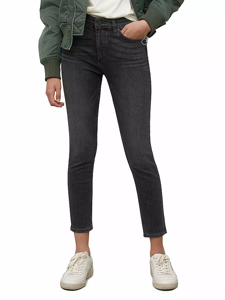 MARC O' POLO DENIM Highwaist Jeans Skinny Fit 7/8 blau