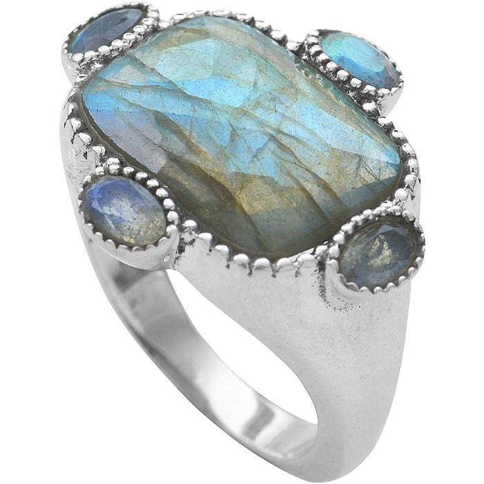 Bague - Argent 925/000 & labradorite