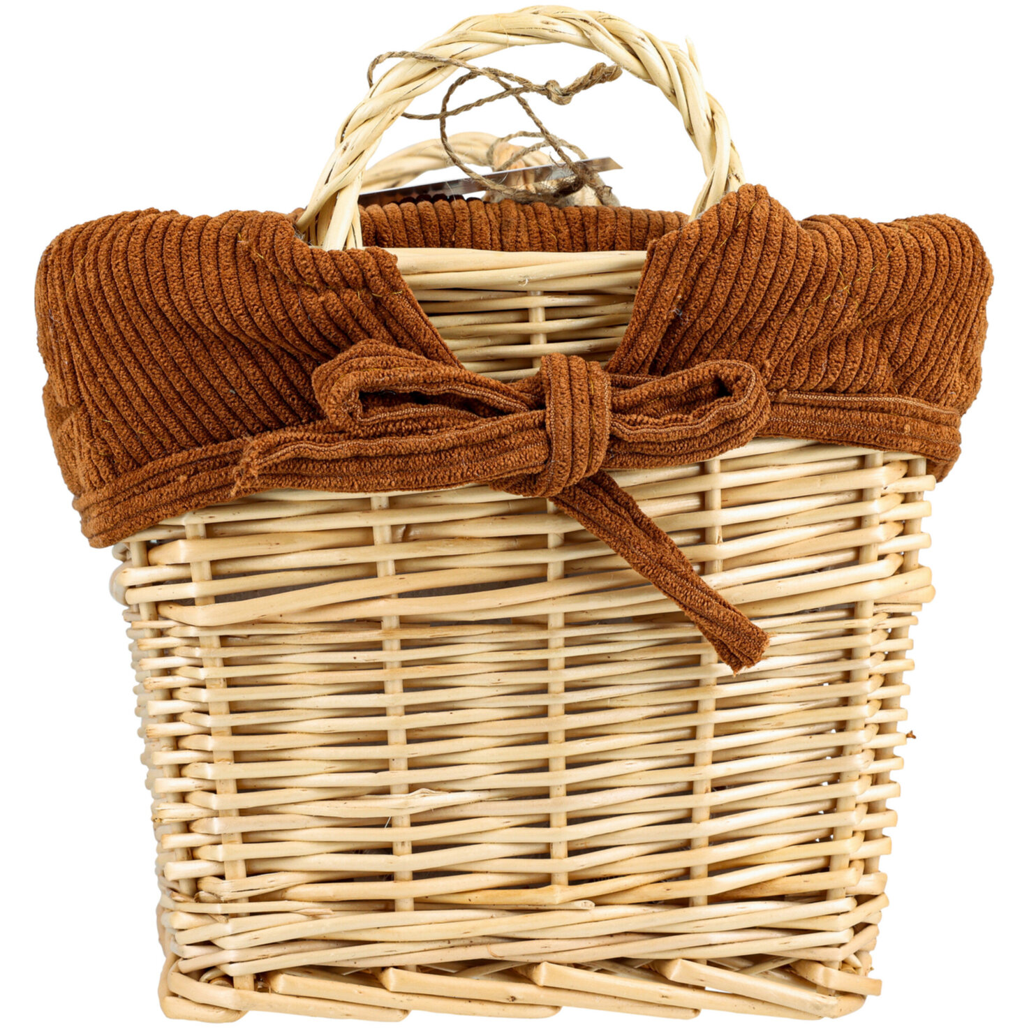 Kartoffel- und Brotkorb Cord braun