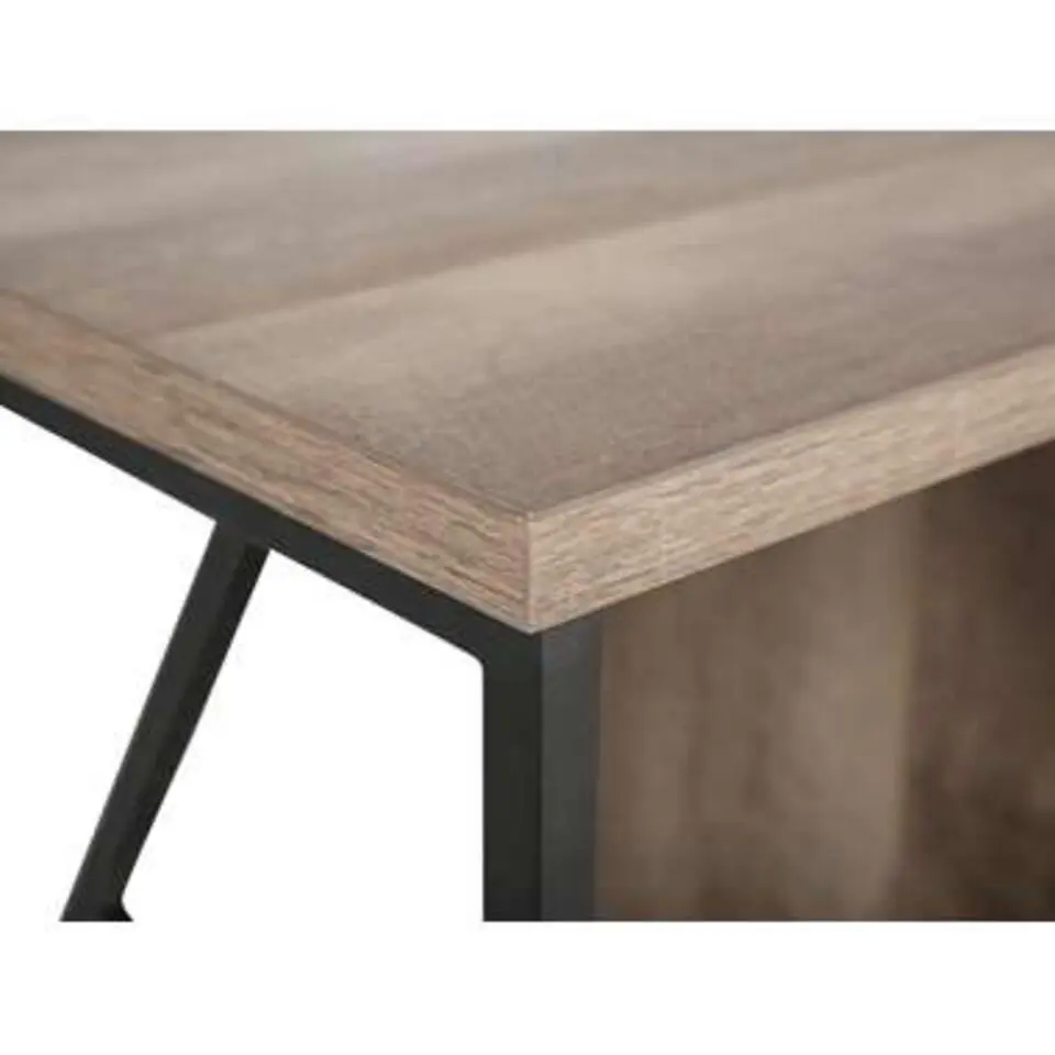FORRES - TV-meubel - Donkere houtkleur - Spaanplaat