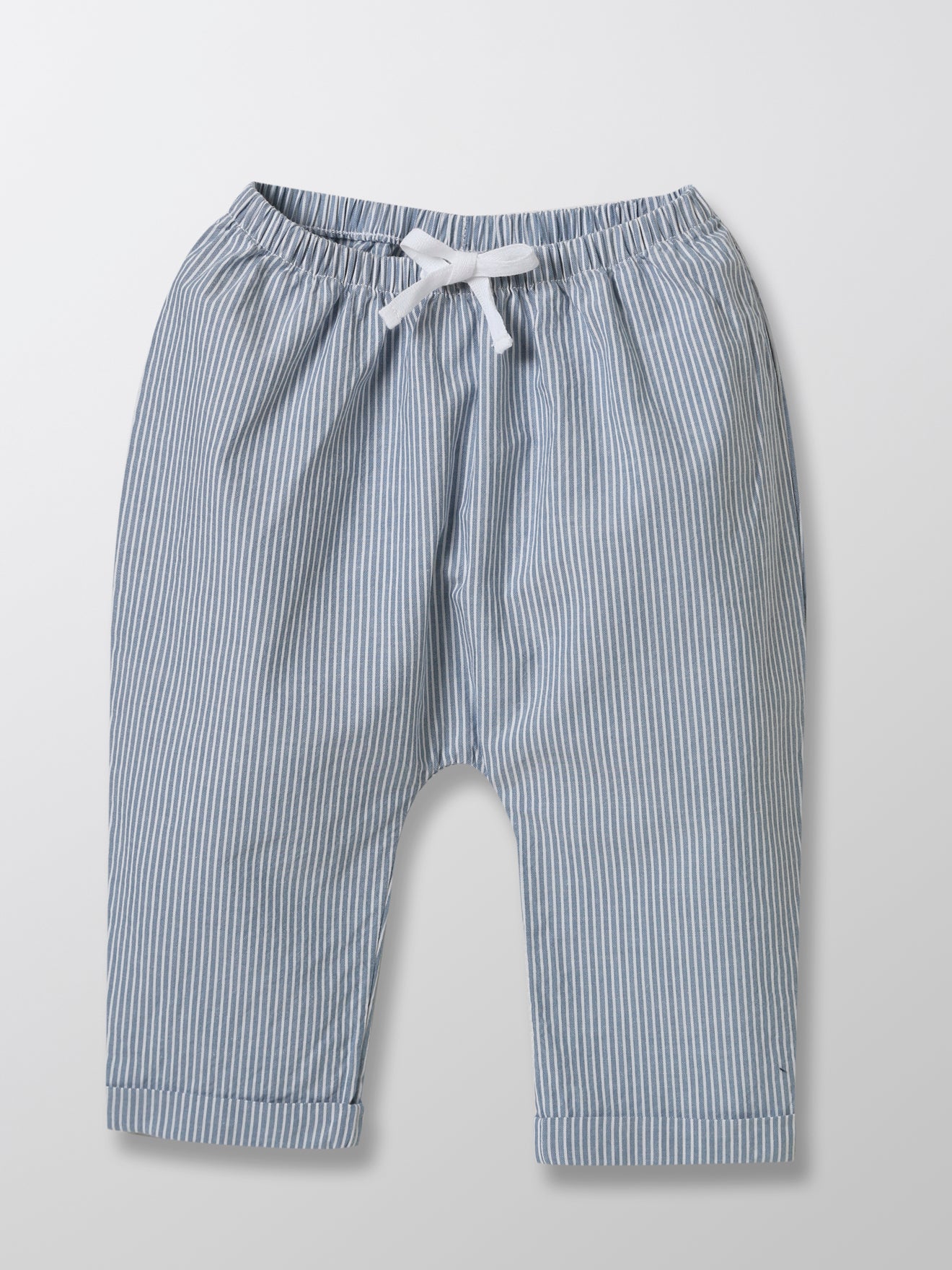 Sarouel Bébé en tissu seersucker
