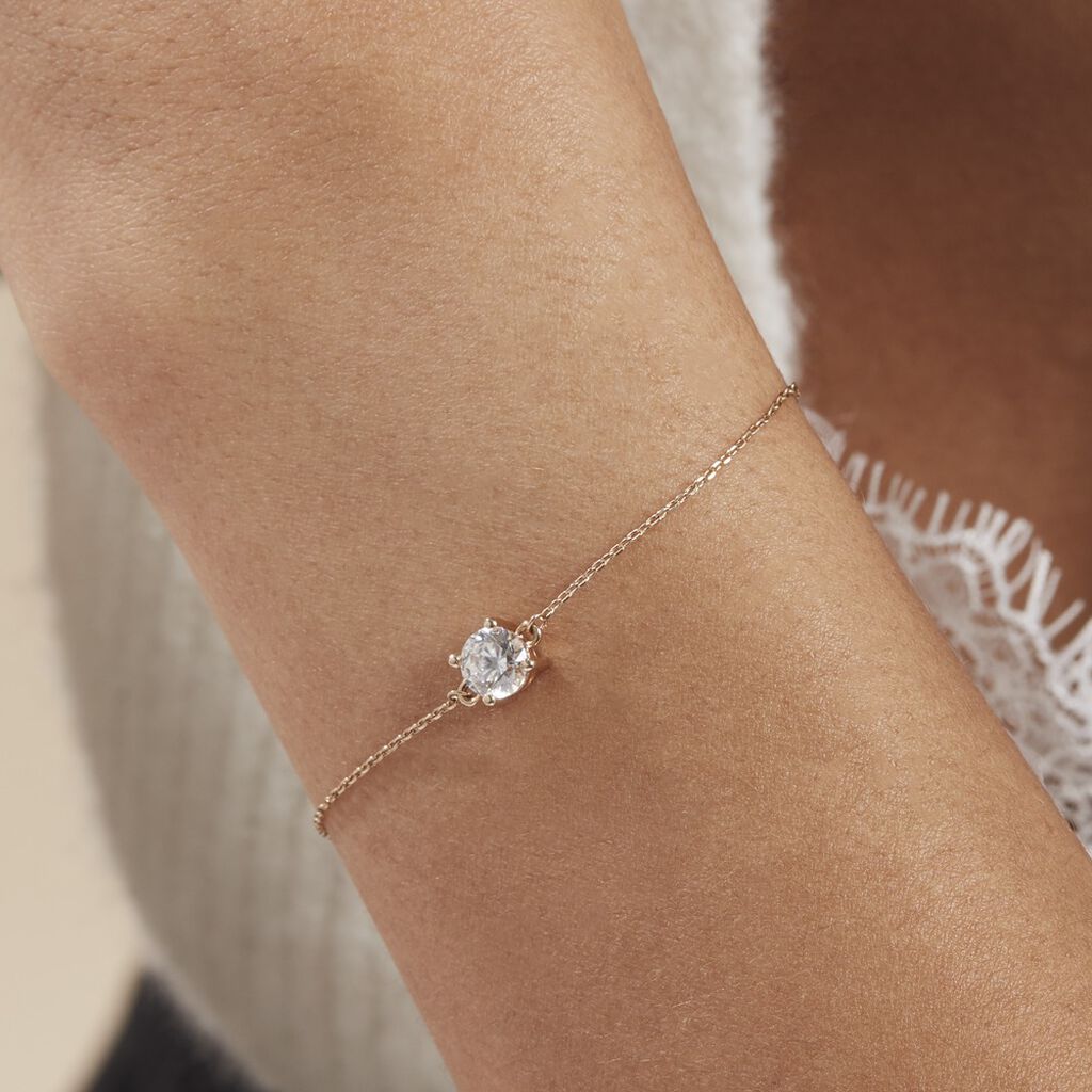 Bracelet Plaqué Or Jaune Nilay Oxyde De Zirconium