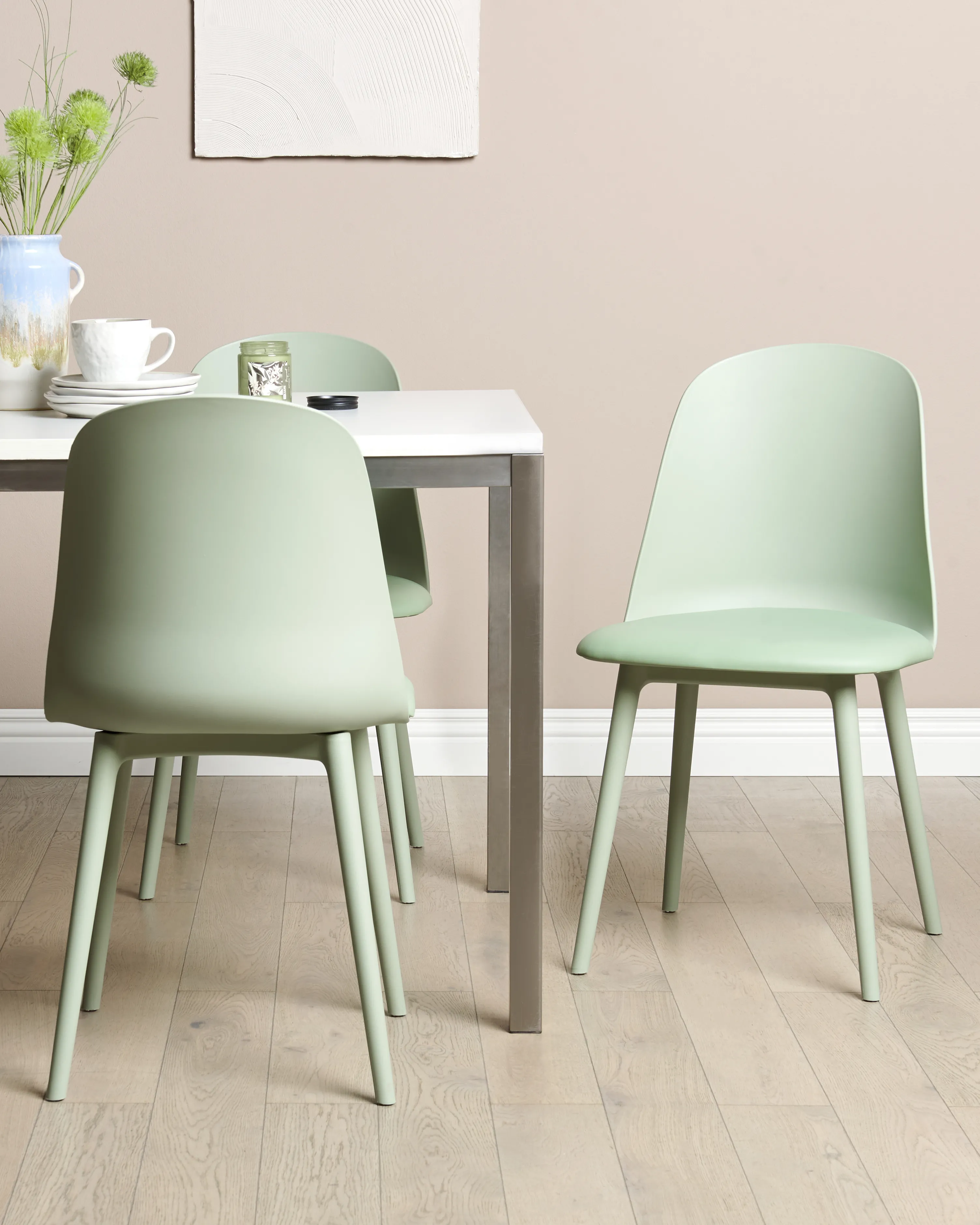 Set van 2 eetkamerstoelen FOMBY Lichtgroen
