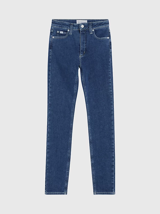 Calça jeans skinny de cintura alta
