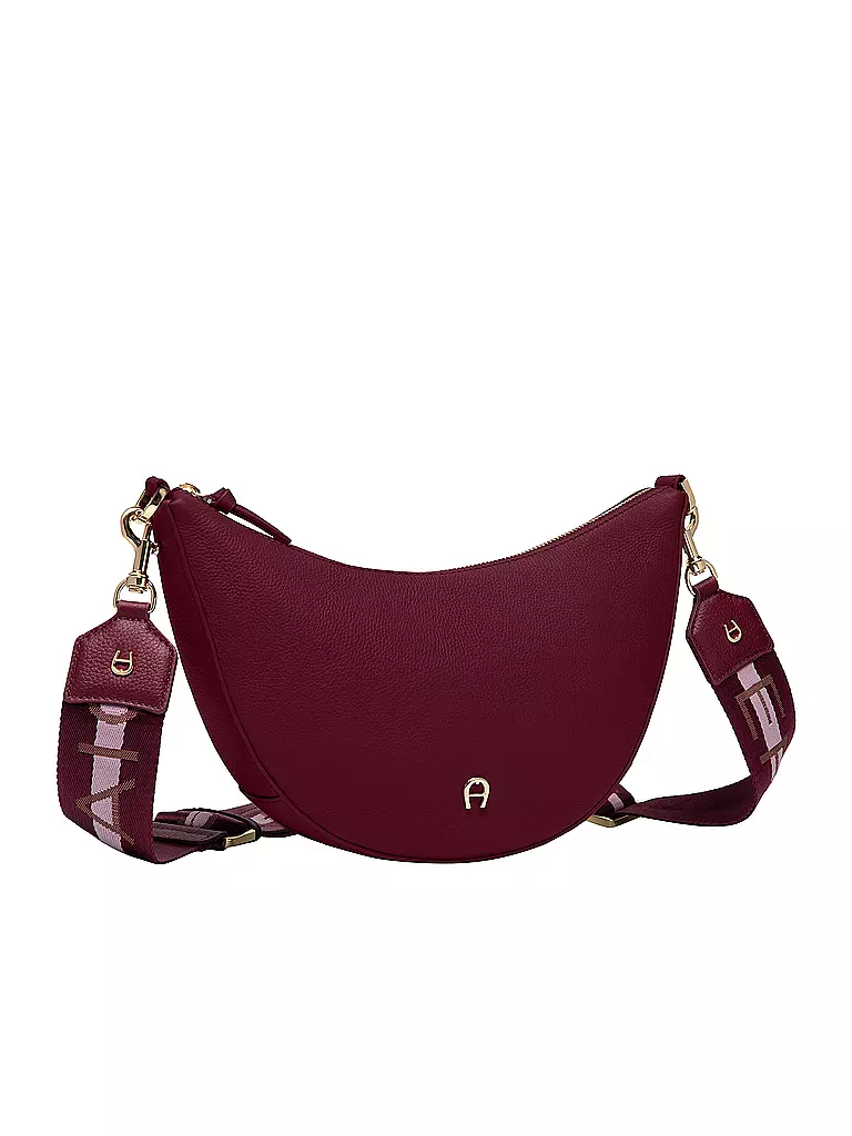 AIGNER Ledertasche - Umhängetasche ZITA dunkelrot