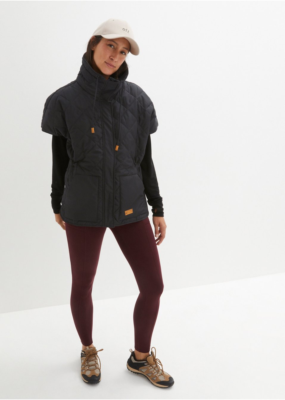 Veste sans manches matelassée fonctionnelle oversize