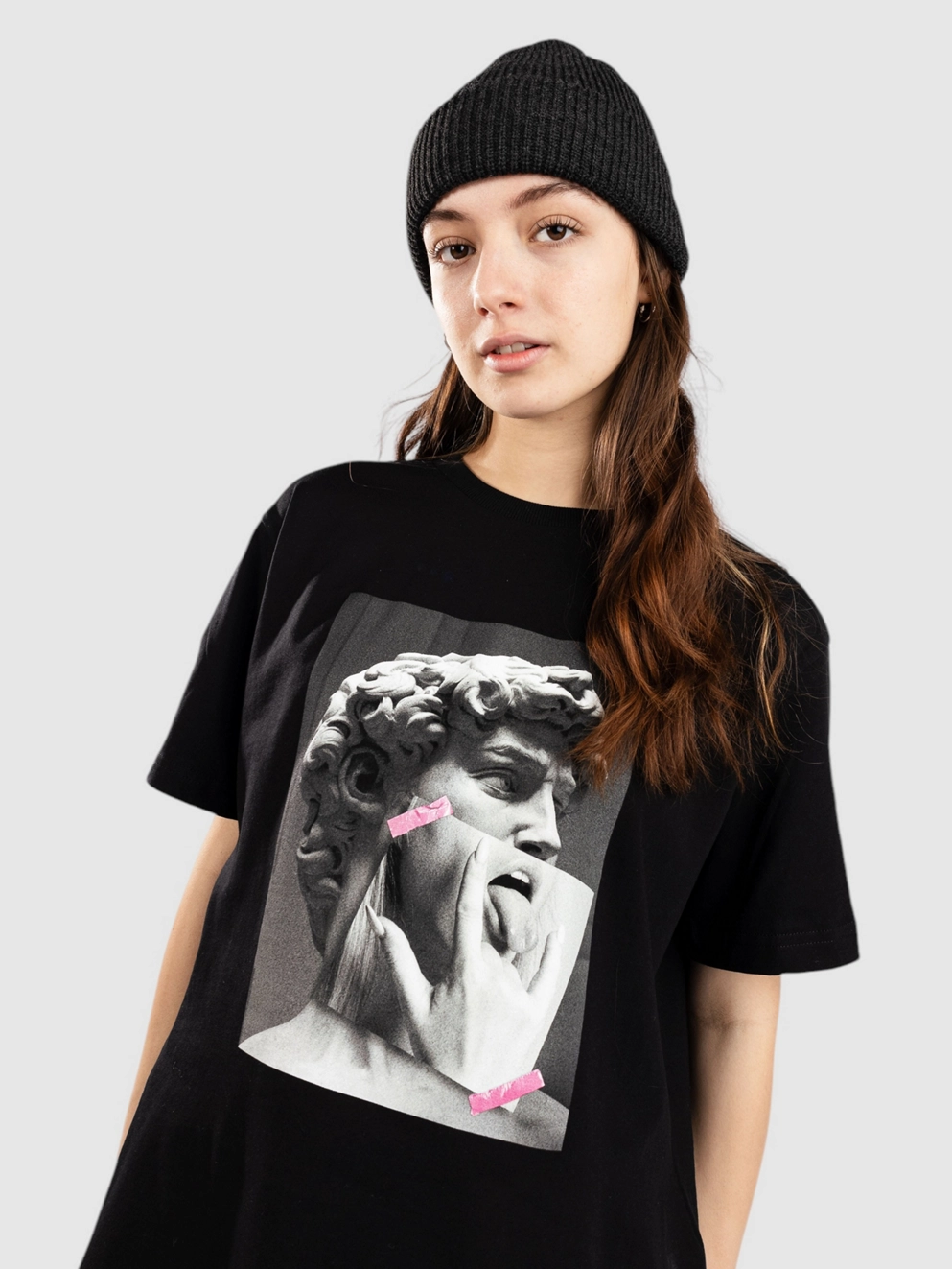 Miss Tee Tongues Out T-Shirt black