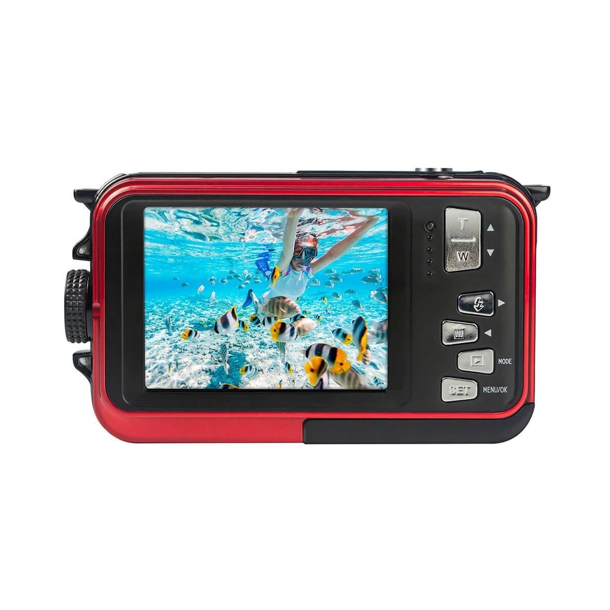 Agfa Digitalt kamera WP8000 CMOS WP 24MP Rød Full HD