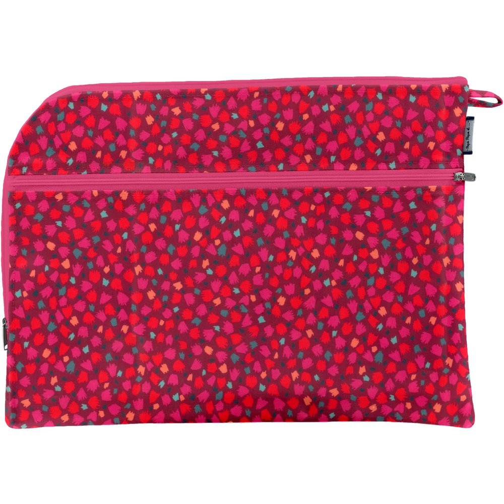 Protège Documents A4 Pompons Cerise