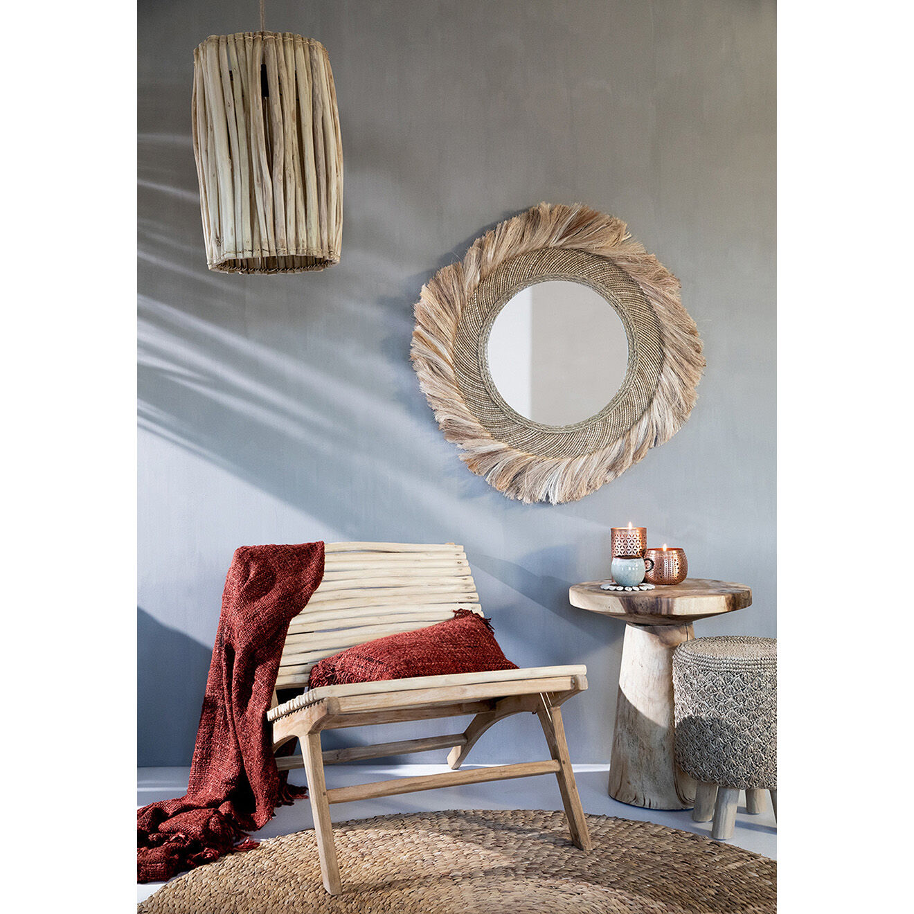 Bazar Bizar Fauteuil The Islander naturel -  69x78x70 cm