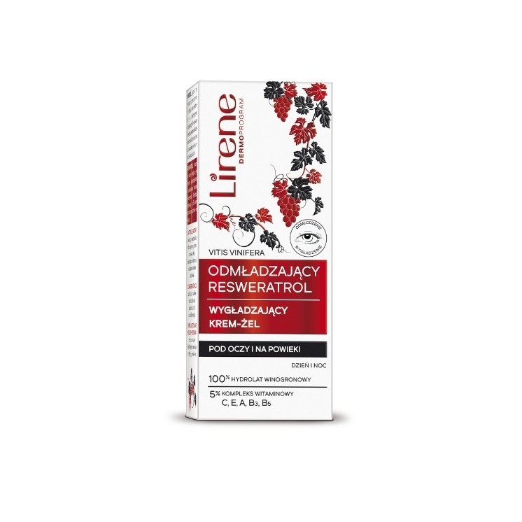 Lirene Glättendes und aufhellendes Augencreme-Gel Resveratrol 20 ml