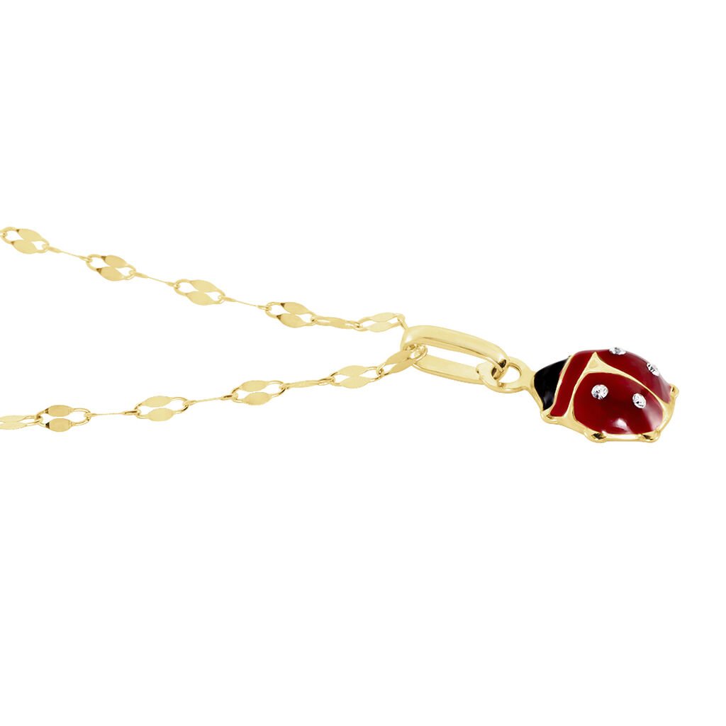 Collier Deena Or Jaune Oxyde De Zirconium