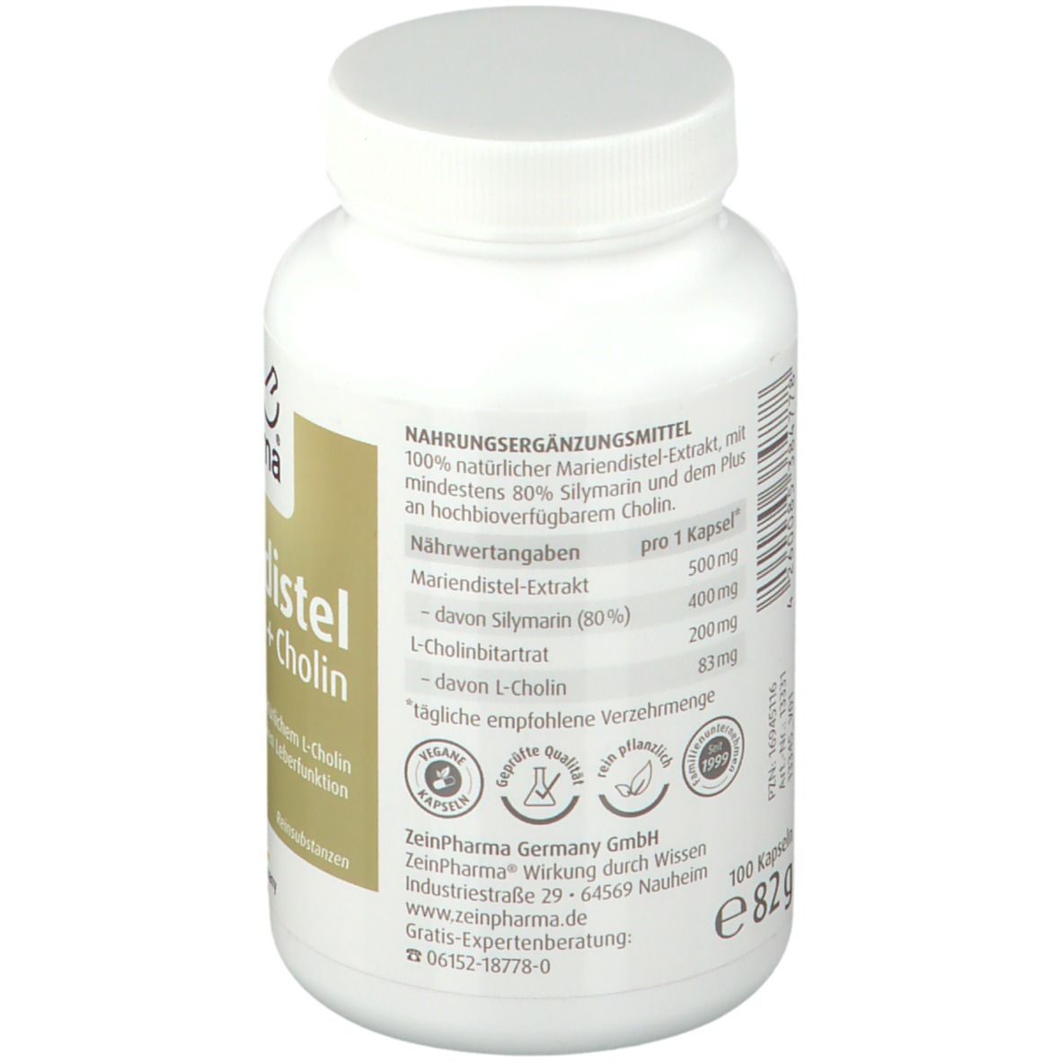 ZeinPharma® Mariendistel + Cholin