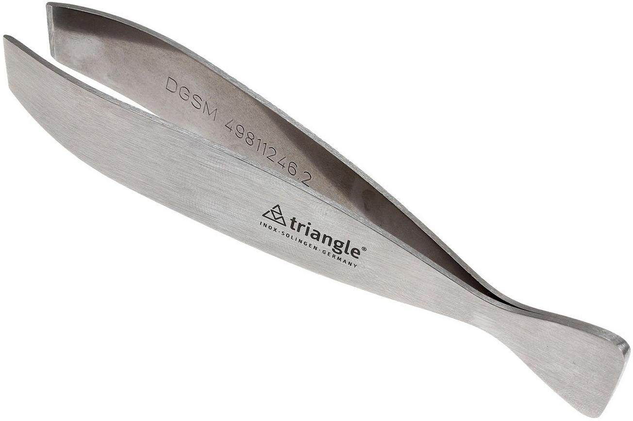 Triangle visgraatpincet schuin 13cm,  50.485.13.02
