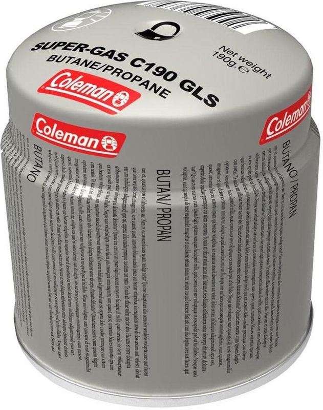 Coleman - Prik Gas Cartouche 190g - Metaal - Veiligheidsventiel
