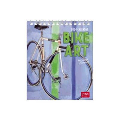 Legami Special Edition - Calendrier 2024 - 12 x 14,5 cm - art du vélo
