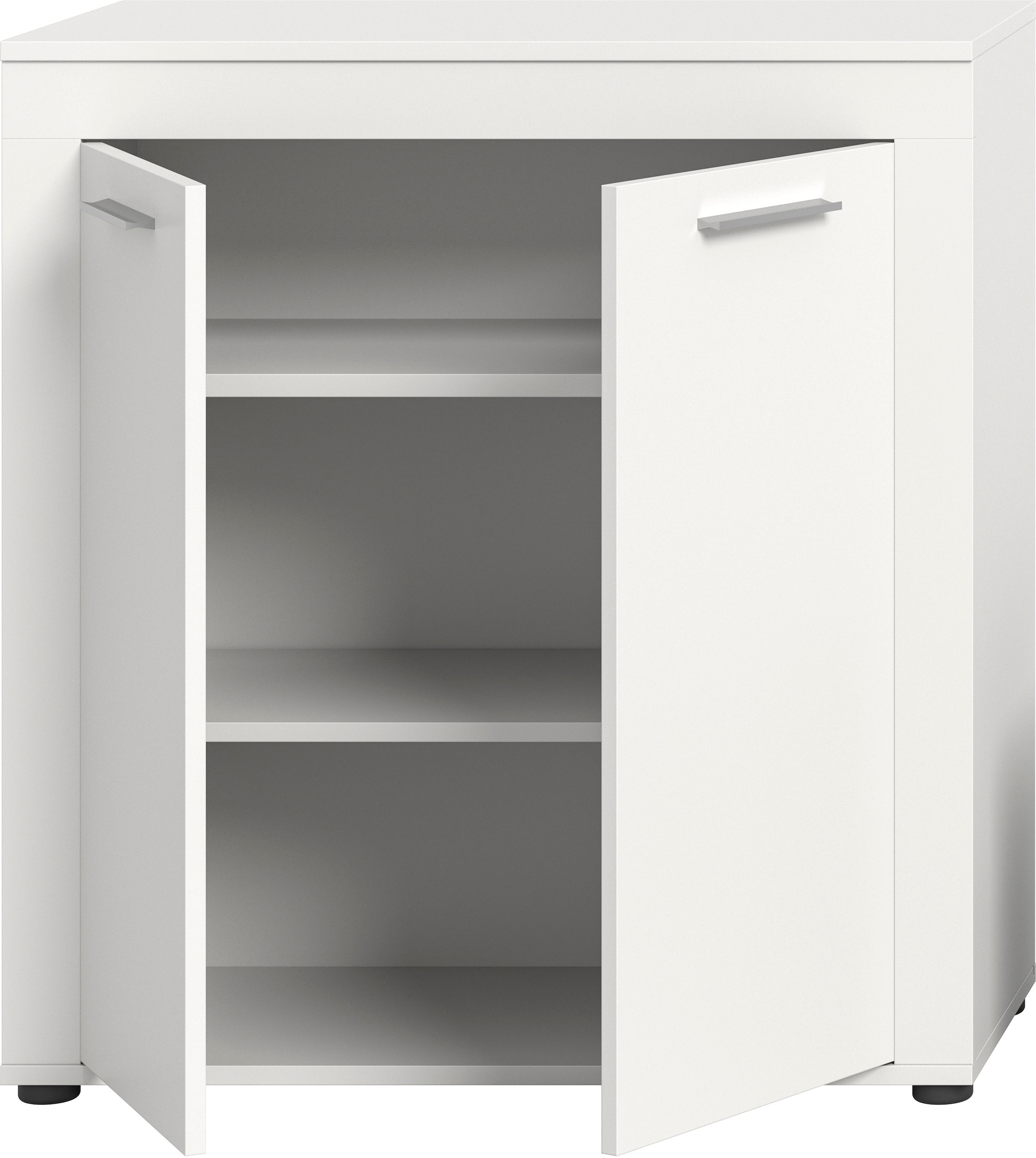 INOSIGN Highboard »Aosta, Höhe 88 cm, in verschiedenen Farbausführungen« mit 2 Türen und 3 Fächern, Wohnzimmer, Kommode, Schrank