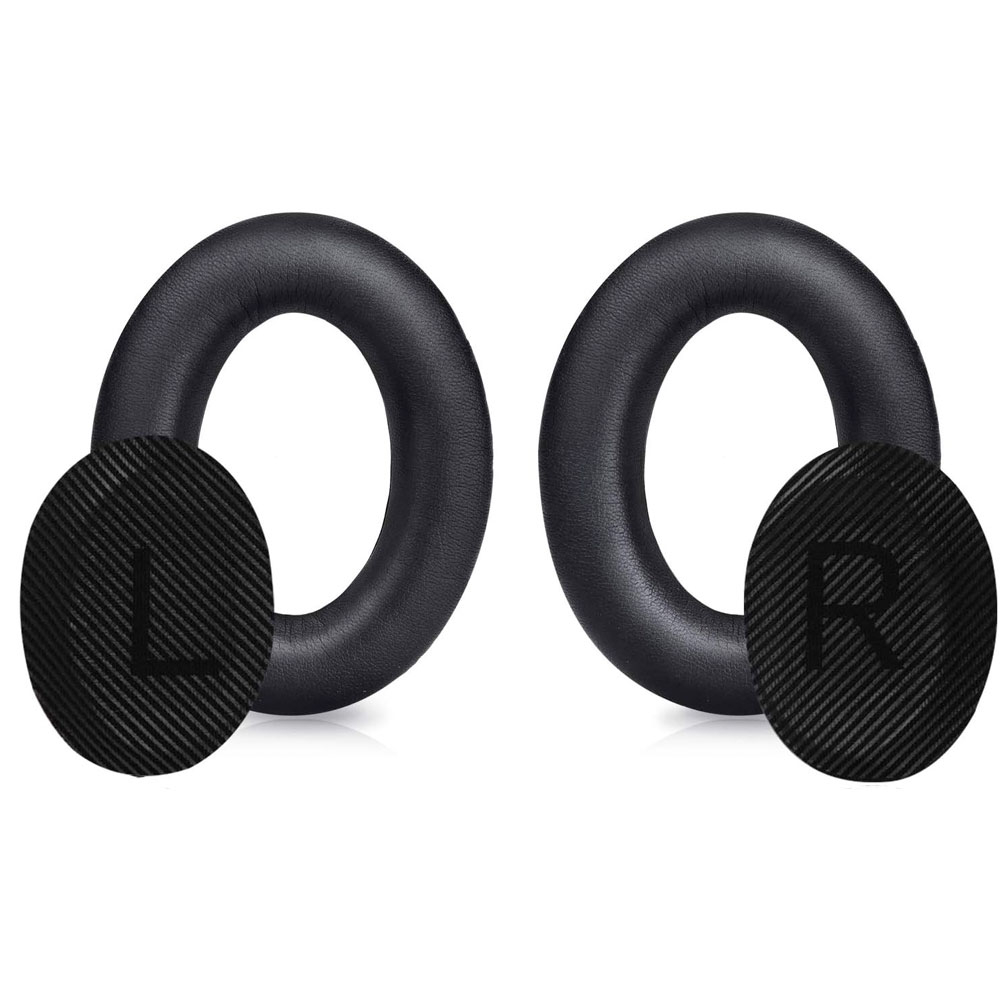 (2er Set) Bose Quietcomfort 2/15/25/35 Ae2 Ae2i Ae2w, Bose SoundTrue Kopfhörer Ersatz Ohr Polster Kissen - Schwarz (AllBlack)