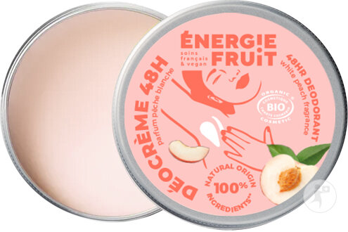 Energie Fruit Déocrème 48h Pêche Blanche Pot 45g