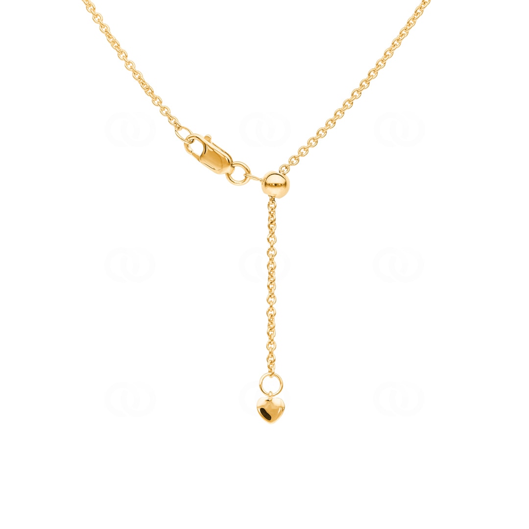 0.50 Karat Diamantencollier 750/18 K Gelbgold