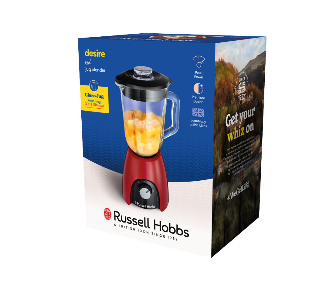 Russell Hobbs - Desire Blender - Red - 1.5L