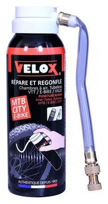 BOMBE ANTI-CREVAISON 100 ml Velox VALVE PRESTA / SCHRADER MTB / E-BIKE.
