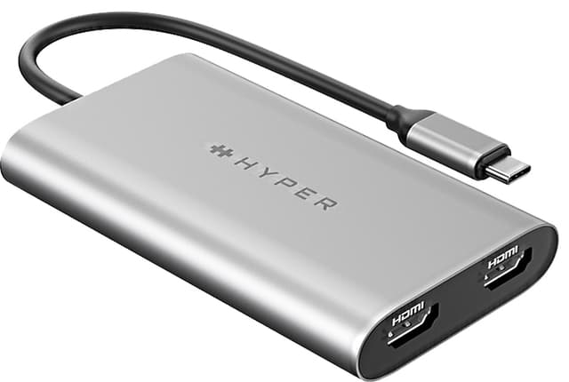 Hyper HyperDrive dobbelt HDMI USB adapter