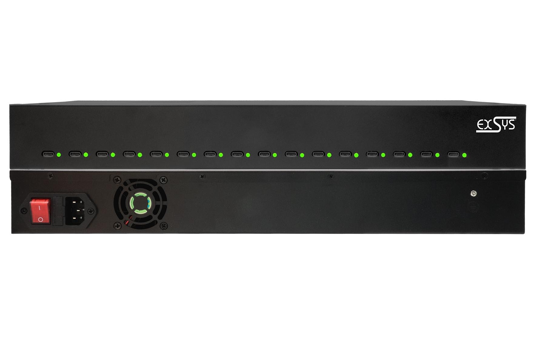 Ladestation EX-11016<br>Multi-Ladestation mit 16 USB-C Anschlüssen