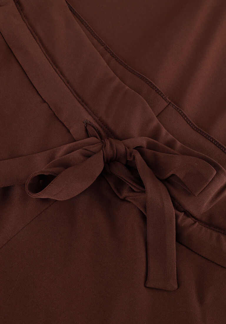 VANILIA bruine vanilia wijde broek wide leg chino
