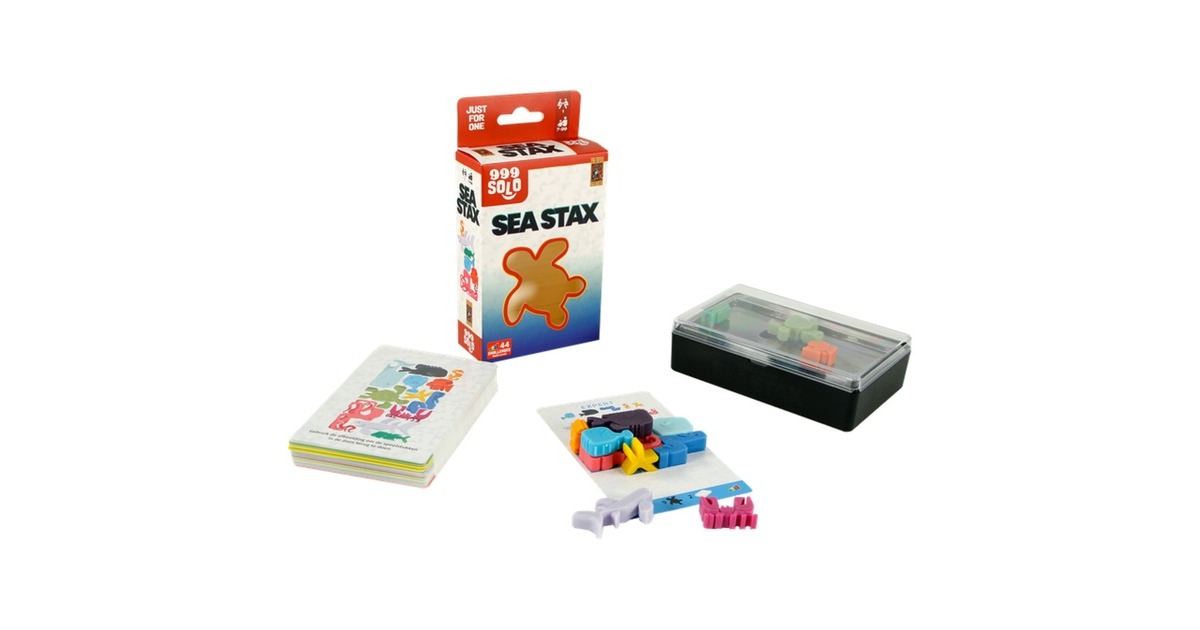 999 GamesSea Stax Denkspel  (Nederlands, 1 speler, Vanaf 7 jaar, 44 opdrachten)