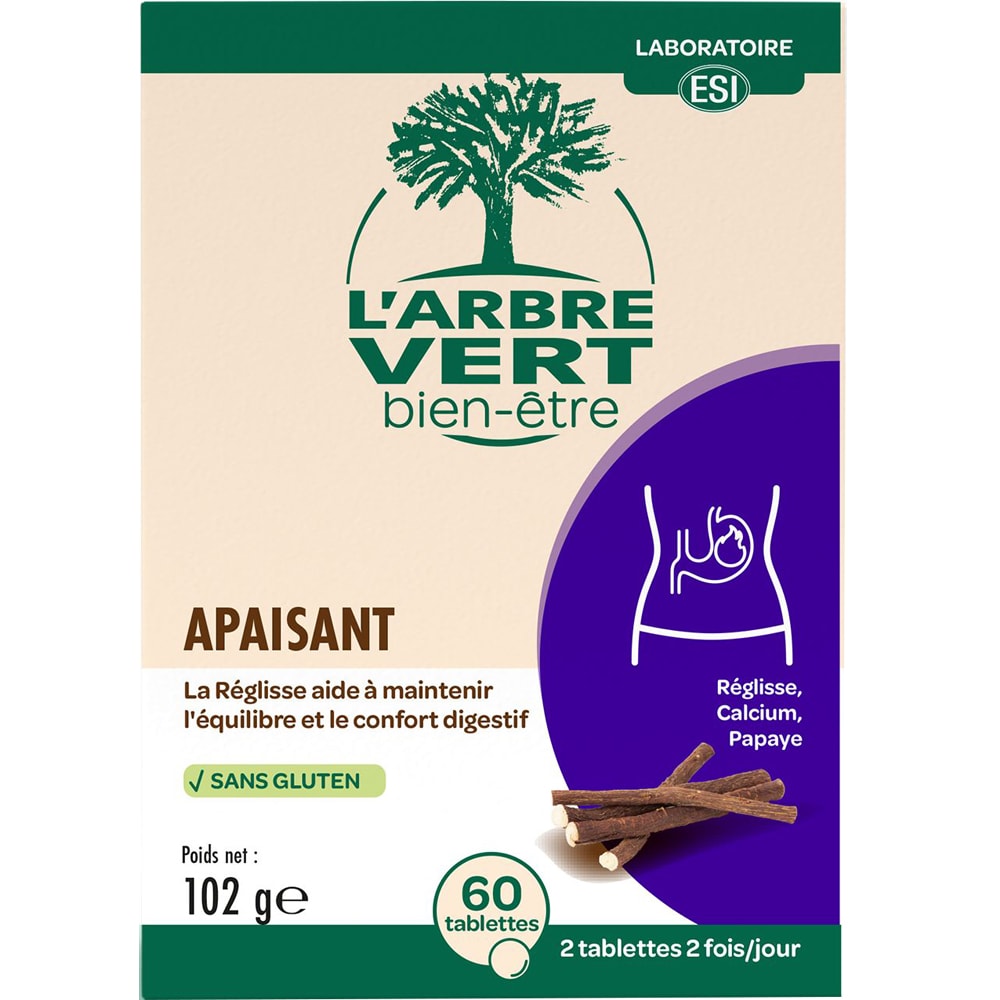 Compléments alimentaires - Apaisant digestif - 60 Tablettes